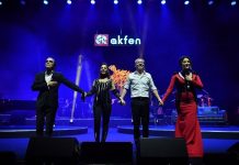 Akfen Holding 41. yıl kutlaması Fahir Atakoğlu - Sertap Erener - Levent Yüksel - Aşkın Nuryengi